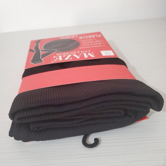 New Maze Collection Black Fleece lined legging for Women's - Picture 7 of 8